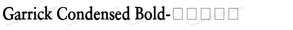 Garrick Condensed Bold字体转换